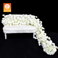 Sunwedding dekorasi pernikahan bunga Jasmine longgar bunga buatan putih Runner bunga lorong baris dekorasi