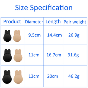 Offre Spéciale sans bretelles Silicone <span class=keywords><strong>soutien</strong></span>-<span class=keywords><strong>gorge</strong></span> adhésif <span class=keywords><strong>lapin</strong></span> oreille conception doux respirant <span class=keywords><strong>Invisible</strong></span> mamelon couverture doux sous-vêtements accessoires - Product Image 5
