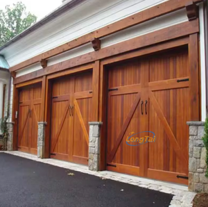 Porte de <span class=keywords><strong>garage</strong></span> en bois massif Longtai, taille personnalisée, isolation thermique, anti-humidité, pour un taux de satisfaction élevé aux États-Unis - Product Image 4