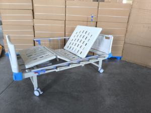 Медицинская кровать для клиник и больниц, 2-функциональная, регулируемая, с держателем для капельницы, для палат и ухода за пациентами - Product Image 5