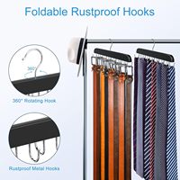Présentoirs de magasin : Crochets et supports, Porte-ceintures robustes pour placard, Organiseurs et rangements de placard