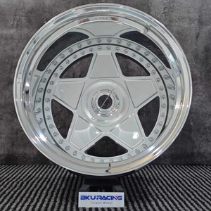 Jantes forgées Bku en 3 parties 5x108 pour <span class=keywords><strong>Ferrari</strong></span> 575M <span class=keywords><strong>Maranello</strong></span> 360 Modena F355 Testarossa 18 19 pouces, style classique F40, jantes en alliage - Product Image 3