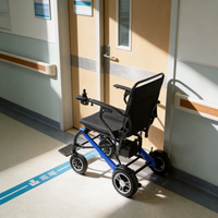 Fauteuil roulant électrique en alliage carbone-magnésium de 14,6 kg, chaise de mobilité intelligente compacte et pliable sans balais