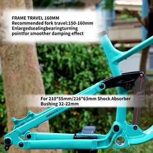 Cadre <span class=keywords><strong>de</strong></span> suspension 27,5 pouces/29 pouces pour VTT, cadre <span class=keywords><strong>de</strong></span> vélo <span class=keywords><strong>à</strong></span> frein <span class=keywords><strong>à</strong></span> disque, cadre <span class=keywords><strong>de</strong></span> VTT <span class=keywords><strong>à</strong></span> dégagement rapide, cadre <span class=keywords><strong>de</strong></span> vélo <span class=keywords><strong>de</strong></span> 160 mm avec amortisseur arrière - Product Image 6