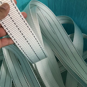 Correa de Amarre de Poliéster Resistente de 50 mm con Rayas Blancas, Capacidad de Carga de 6T, Cinta Industrial para Transporte y Sujeción de Carga - Product Image 1
