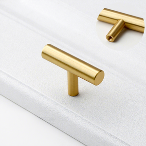 황동 캐비닛 도어 손잡이 모음 모던 빈티지 스타일 북유럽풍 고급 싱글 홀 주방 찬장 서랍용 - Product Image 4