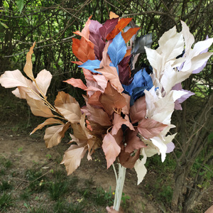 Feuilles artificielles Yiyi Flowers 1m Hibiscus Hêtre Décorations de mariage colorées - Product Image 3