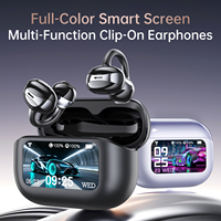 Offre Spéciale – Écouteurs intra-auriculaires intelligents à clip d'oreille, modèle exclusif, Bluetooth 6.0 AB5656C, transducteur 10 mm HiFi, fonction Localiser, pour le sport, les trajets quotidiens et le bureau