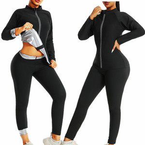 Vente en gros <span class=keywords><strong>de</strong></span> vêtements amincissants pour perdre du poids, chemise <span class=keywords><strong>de</strong></span> sauna professionnelle anti-déchirure avec fermeture éclair intégrale, vêtements amincissants pour le sauna - Product Image 4