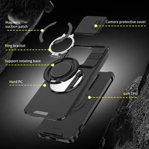 เกราะสำหรับ redmi Note 13 Pro PLUS 5G 360แม่เหล็กขาตั้งหมุนได้ TPU กันกระแทก + เคสโทรศัพท์ PC สำหรับ Xiaomi 17 PROMAX 15T PRO - Product Image 4