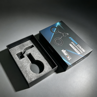 Boîte en papier rigide personnalisée avec insert en mousse pour l'électronique, emballage cadeau pour appareils électroniques avec couvercle et logo, boîte de protection