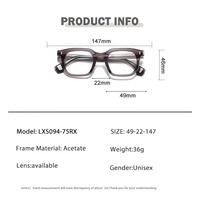 Dernières Tendances : Montures de Lunettes Optiques de Mode en Acétate Épais de Haute Qualité, Style Ordinateur, Anti-Lumière Bleue, avec Étui