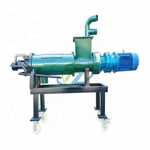 Solid liquid dry and wet separator/animal manure fermentation machine/screw press cow dung dewater machine tianze