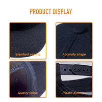 Unisex 6-panel flat brim snapback cap van hoge kwaliteit, hiphop, sportief, fitted, met aangepaste geborduurde logo