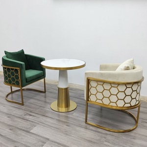 <span class=keywords><strong>Fauteuil</strong></span> lounge de luxe avec dossier en nid d'abeille, <span class=keywords><strong>fauteuil</strong></span> d'appoint en acier inoxydable pour hôtel, café, maison - Product Image 1