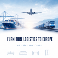Transport de meubles de grande taille par mer, rail ou camion vers l'Europe et services d'entreposage
