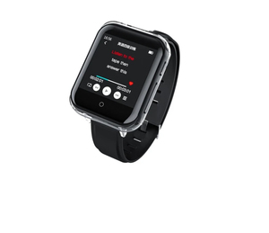 Умные наручные часы с Bluetooth, MP4, электронная книга, функция записи звука, квадратный TFT дисплей, трекер сердечного ритма, Резиновая лента - Product Image 1