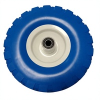 Roue en mousse PU 4.10/3.50-4, pneu anti-crevaison robuste pour chariot de chantier