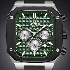 Reloj Deportivo Personalizado NAVIFORCE 8037 Negro, Resistente al Agua 3 Bar, Cronógrafo para <span class=keywords><strong>Hombre</strong></span>, Diseño Original, Fabricación en China - Product Image 6