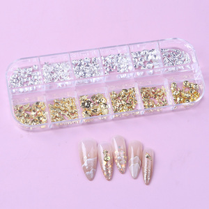 TSZS – décorations d'<span class=keywords><strong>ongles</strong></span> de la série Marine mixte, flocons de coquille en alliage d'or, accessoires d'<span class=keywords><strong>ongles</strong></span> de cheval de mer d'été, DIY, <span class=keywords><strong>tendance</strong></span> <span class=keywords><strong>2022</strong></span> - Product Image 5