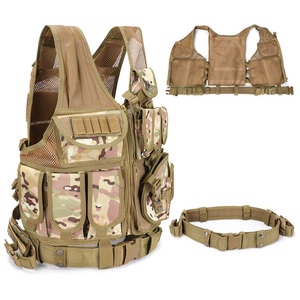Chaleco Táctico de Caza, Transpirable, para Juegos de CS, Airsoft, Protector, de Poliéster, con Cremallera Ajustable, Capacidad de 20-36L - Product Image 6