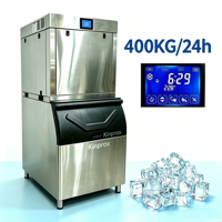 Machine à glaçons commerciale CE de 400 kg/24h, alimentation 220V, garantie 2 ans, vente en gros, directement de l'usine