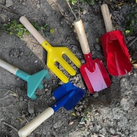 Ensemble d'outils de jardinage pour enfants avec manche en bois, pour désherbage, plantation, repiquage et creusement, personnalisable OEM