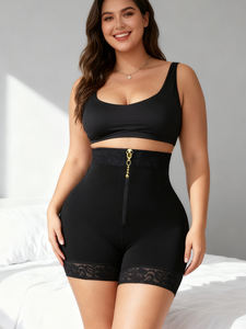 Shorts Levanta Glúteos y Control de Abdomen Langqin - Shorts Moldeadores de Cuerpo de Alta Compresión con Diseño de Encaje Sexy - Product Image 2