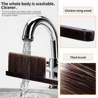 Nouveau produit brosse à épousseter à poils souples pour voiture lit canapé meubles de jardin vêtements manche en bois brosses de nettoyage