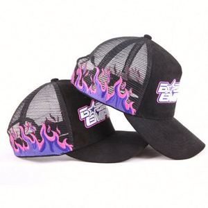 Casquette Trucker Unisexe en Daim Personnalisable avec Logo Brodé 3D et Patch Brodé en Maille – Style Hip-Hop Décontracté et Ajustable pour l'Extérieur - Product Image 4