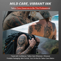 Gel Sellador para el Cuidado Posterior del Tatuaje, Película Transpirable, Impermeable, Calmante, Promueve la Reparación de la Piel Dañada, Secado Rápido, Gel en Película para Tatuajes en Manos para Hombres