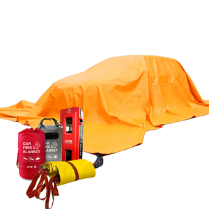 EN13501 Costom Logo 6m X 8m Alta Temperatura Extrema Grande Ev Car Fire Blanket para Veículos - Product Image 1