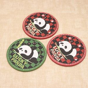 Cute Cartoon Double Sided UV Printing Coasters PU Leather <b>Waterproof</b> Cup Coaster Insulated Dining Mat Heat Resistant Home Table - Product Image 2