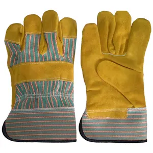 Guantes de trabajo de estilo Regular, fabricación de fábrica de construcción, guantes de seguridad cosidos fuertes, venta al por mayor