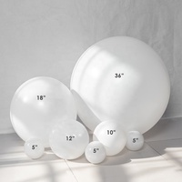 Ballon gonflable en latex métallisé de 12 pouces, blanc nacré, pour décoration de fête d'anniversaire, de mariage, de Noël, de fiesta