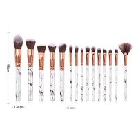 Pinceaux de maquillage plats synthétiques vegan à manche en plastique, lot de 10 pièces pour le visage, les yeux, le mascara, le baume à lèvres, le rasage, échantillon gratuit