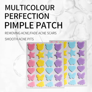 Patch anti-acné étoile coloré à marque privée avec Aloe Vera & Collagène, hydratant à la Vitamine C, hydrocolloïde imperméable - Product Image 2