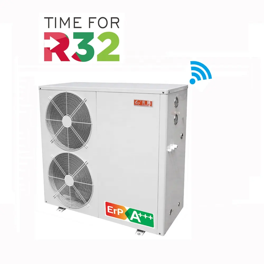 Heating Cooling R32 Refrigerant Full DC Inverter Air Source Heat Pump Manufacturer With 19 Years Experiences