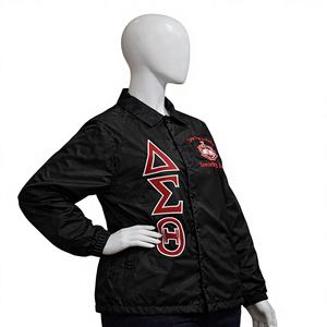 Veste de coach imperméable Delta Sigma Theta DST Sorority, résistante aux intempéries - Product Image 1