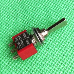 MTS-123R-F Thu Nhỏ Tay Cầm Phẳng Màu Đỏ Chuyển Đổi Chuyển Đổi Tạm Thời (Bật)-Tắt-(Bật) - Product Image 2