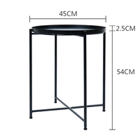 Tables d'appoint modernes nordiques en fer et métal, pieds de table simples, blanc et or FYD