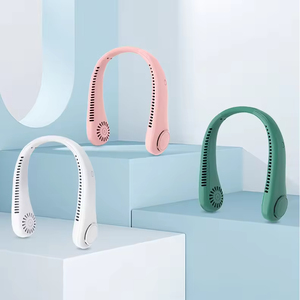Ventilatore da esterno con scollo usb ricaricabile regolabile a 3 velocità con dispositivo di raffreddamento senza lamella mini ventilatore da collo portatile - Product Image 1