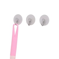Crochets muraux autocollants transparents en plastique transparent, personnalisables avec logo, sans trace, pour ustensiles de cuisine et usage quotidien