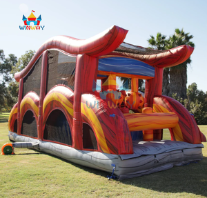 Circuito de Obstáculos Inflable Comercial con Temática de Lava para Adultos, Casa de Brinco con Elementos de Desafío para Alquiler en Fiestas - Product Image 2