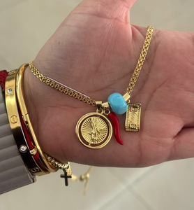 Collares Espectaculares de Cobre Estilo Bohemio para Mujer |   Cadena con Eslabones de Nariz de Cerdo, Joyería Boho - Product Image 5