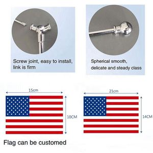 Drapeau de table décoratif en polyester personnalisé avec impression numérique, pour réunions, fourni directement par l'usine - Product Image 2