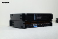 Amplificateur audio professionnel MALOX FP-10000Q 2 Ohm Stéréo Bridge 2 canaux 4x2500W Bois Métal 20Hz-34kHz 60V/us