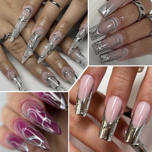 LILYCUTE Populaire Peinture Métallique Gel Résine Nail Art Miroir Chrome Gel Peinture <span class=keywords><strong>Semi</strong></span> <span class=keywords><strong>Permanent</strong></span> French Liner Nail Arte Gel Polish - Product Image 5