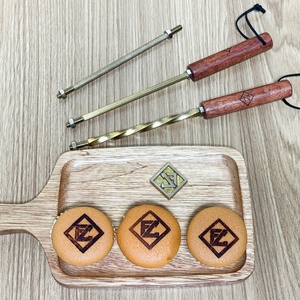 Custom Woodwork Wedding Wood <b>Stamp</b> Brass Brand Bbq Hot <b>Stamp</b> Steak Branding Iron - Product Image 2