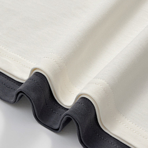 <span class=keywords><strong>T</strong></span>-<span class=keywords><strong>shirt</strong></span> à manches longues personnalisé pour hommes <span class=keywords><strong>T</strong></span>-<span class=keywords><strong>shirt</strong></span> de haute qualité à col rond côtelé et à épaules vierges et de luxe épais pour hommes - Product Image 3